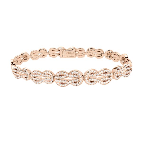 Fred Chance Infinie Crazy 8 bracelet in 18k rose gold and diamonds