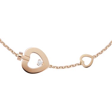 Fred Pretty Woman bracelet model XS in rose gold and diamond