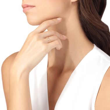 Bague Fred Pretty Woman Mini modèle en or rose et diamant 4B0971