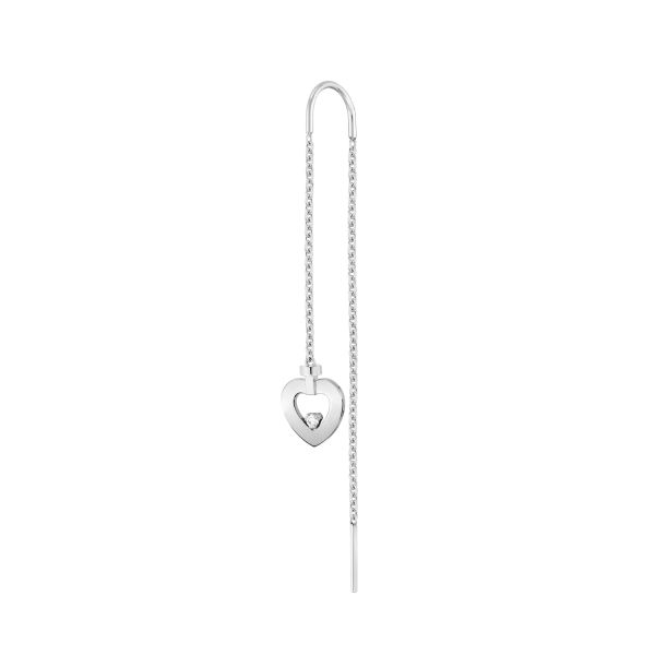 Fred Pretty Woman long earring in white gold and diamonds