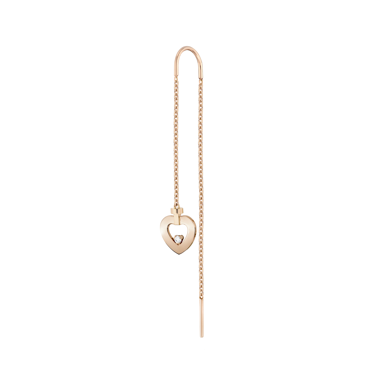 Fred Pretty Woman long earring in rose gold and diamonds