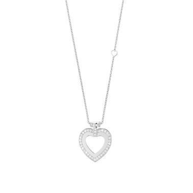 Collier long Fred Pretty Woman grand modèle en or blanc et diamants 7J0338
