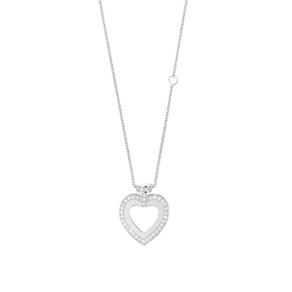 Collier long Fred Pretty Woman grand modèle en or blanc et diamants 7J0338