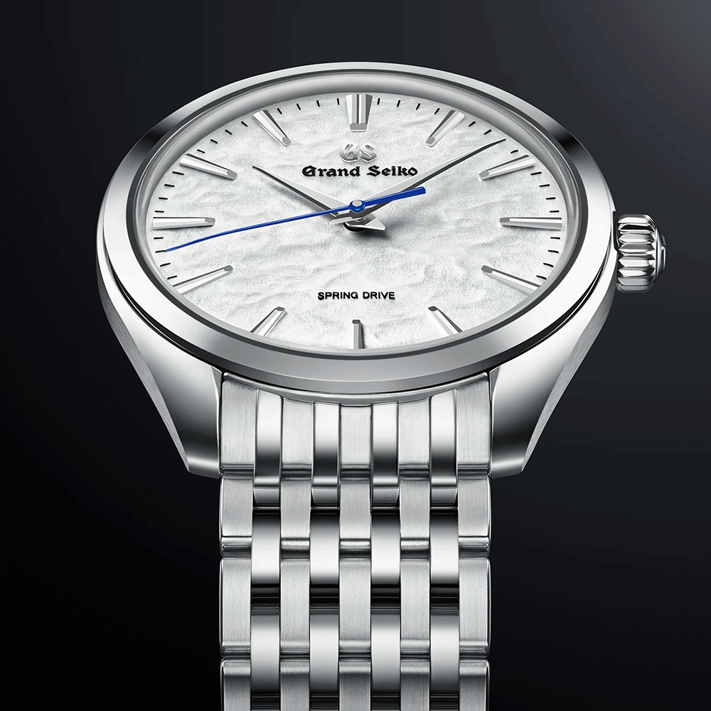  Grand Seiko Elegance "Omiwatari" Spring Drive white dial steel bracelet 38,5 mm