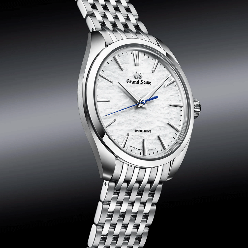  Grand Seiko Elegance "Omiwatari" Spring Drive white dial steel bracelet 38,5 mm
