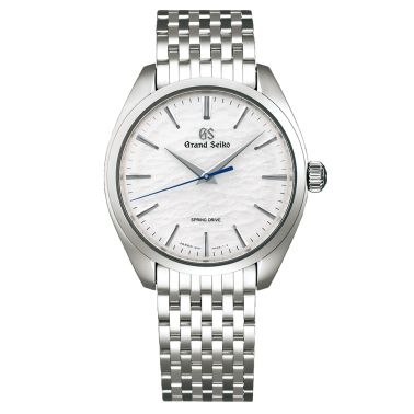 Montre Grand Seiko Elegance "Omiwatari" Spring Drive cadran blanc bracelet acier 38,5 mm
