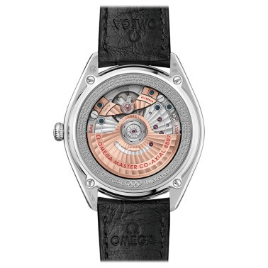 Montre Omega Seamaster Jeux Olympiques or blanc cadran blanc bracelet cuir noir 39,5 mm - SITE1