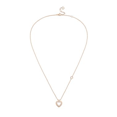 Collier Fred Pretty Woman petit modèle en or rose et diamants 7B0257