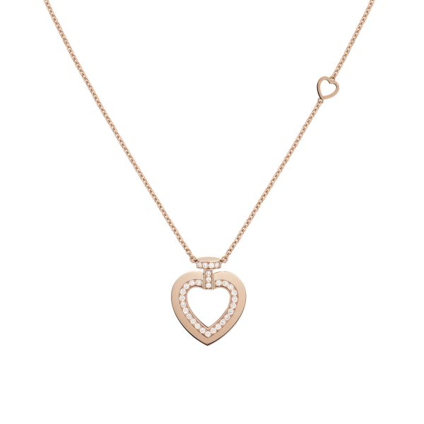Fred Pretty Woman medium necklace in rose gold and diamonds