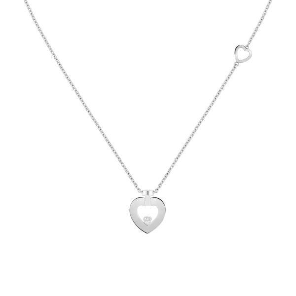 Fred Pretty Woman XS model necklace in white gold and diamonds