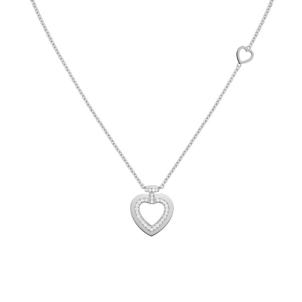 Collier Fred Pretty Woman petit modèle en or blanc et diamants 7B0263