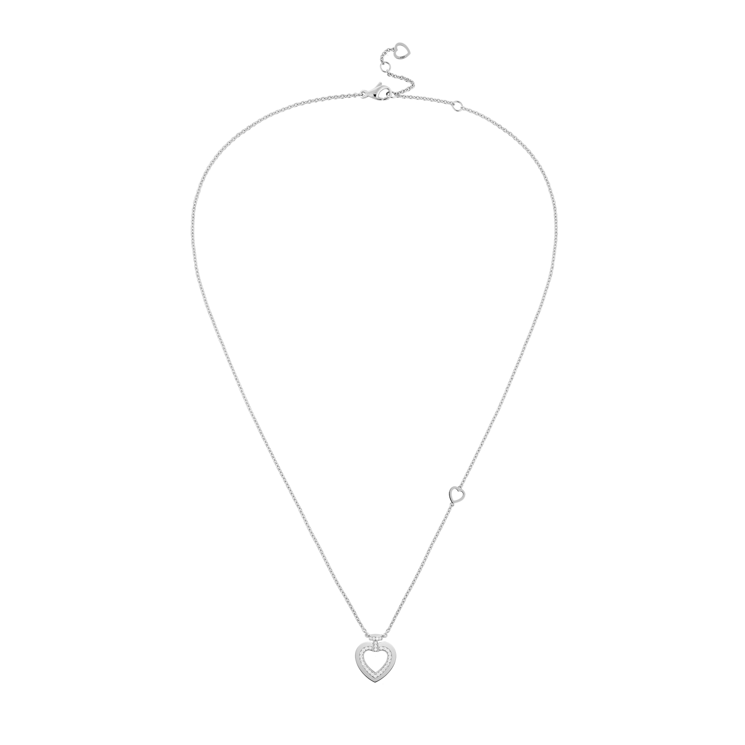 Collier Fred Pretty Woman petit modèle en or blanc et diamants 7B0263