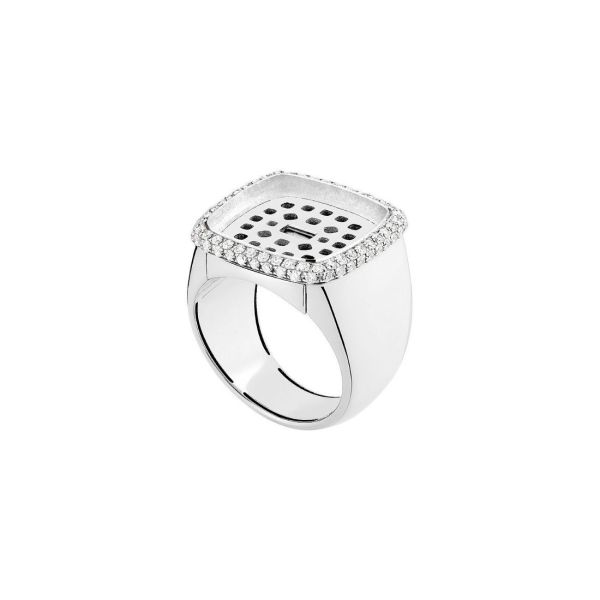 Fred Pain de Sucre large model ring in white gold and diamonds