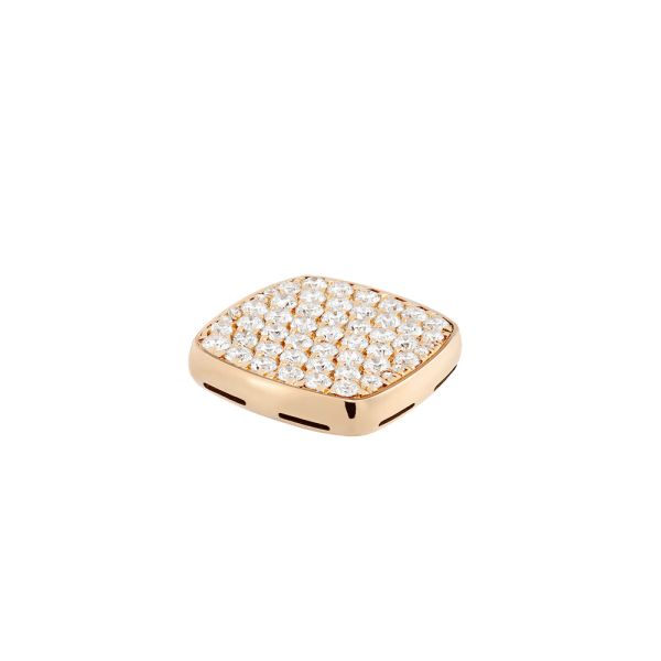 Fred Pain de Sucre signet ring medium model in yellow gold and diamonds