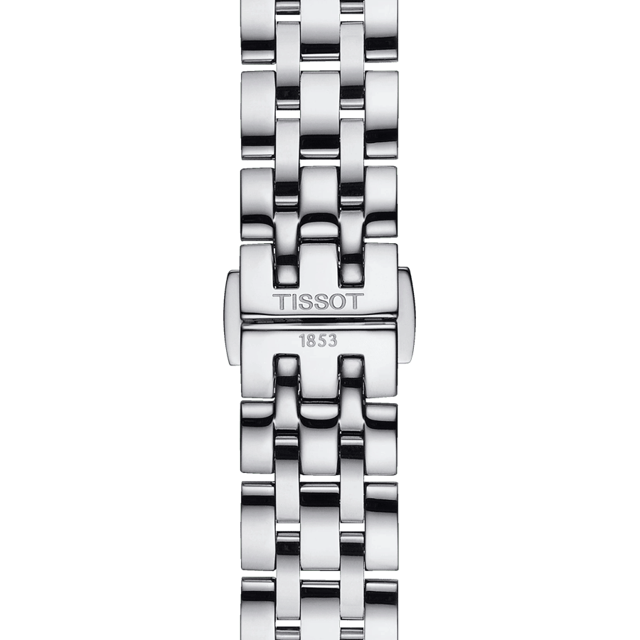 Tissot Classic Dream Lady quartz watch silver dial steel bracelet 28 mm