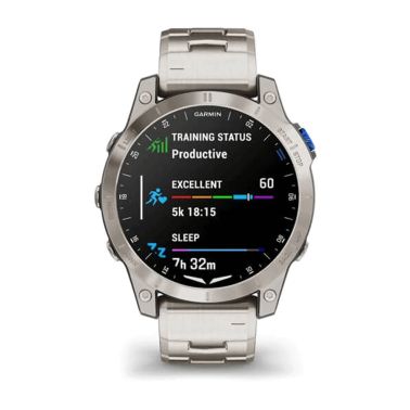 Montre Garmin D2 Mach 1 Aviator Smartwach bracelet titane 47 mm 010-02582-51