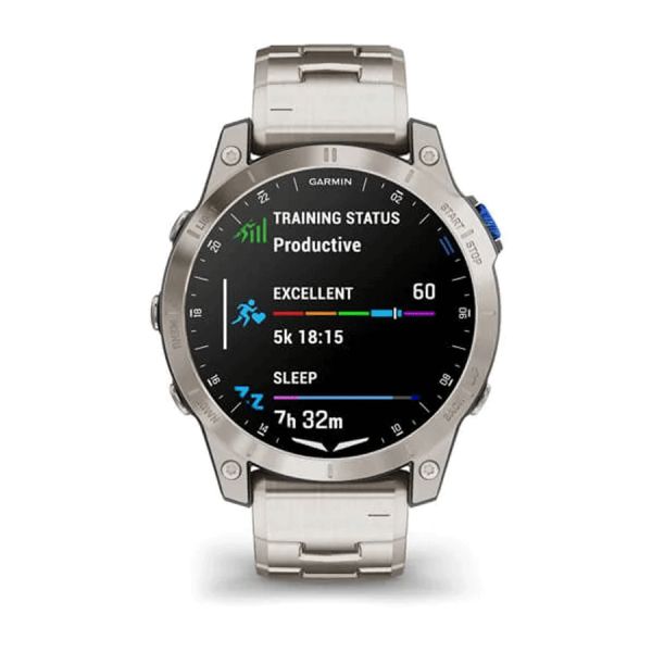 Montre Garmin D2 Mach 1 Aviator Smartwach bracelet titane 47 mm 010-02582-51