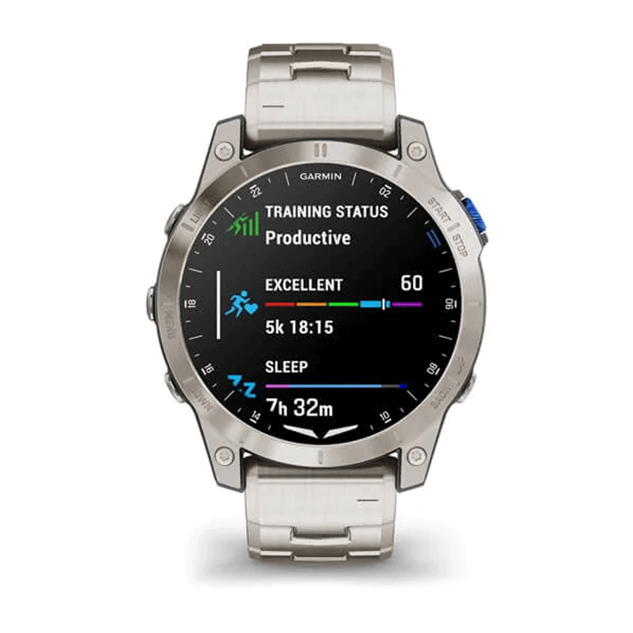 Montre Garmin D2 Mach 1 Aviator Smartwach bracelet titane 47 mm 010-02582-51