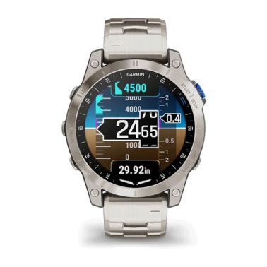 Montre Garmin D2 Mach 1 Aviator Smartwach bracelet titane 47 mm 010-02582-51