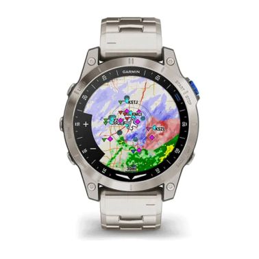 Montre Garmin D2 Mach 1 Aviator Smartwach bracelet titane 47 mm 010-02582-51