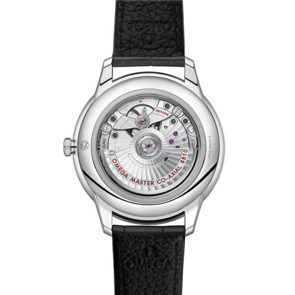 Montre Omega De Ville Prestige Co-Axial Master Chronometer Réserve de Marche cadran gris bracelet cuir 41 mm