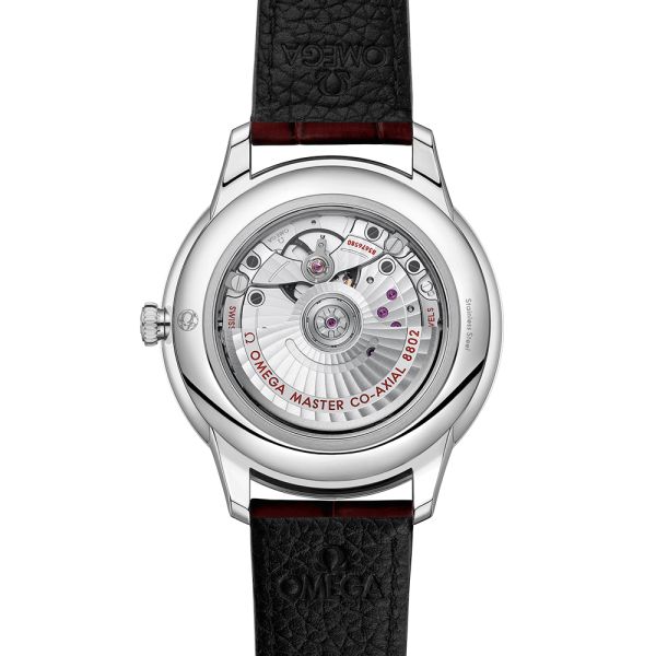 Omega De Ville Prestige Co-Axial Master Chronometer Small Second burgundy dial leather strap 41 mm