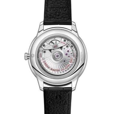 Omega De Ville Prestige Co-Axial Master Chronometer Small Second silver dial leather strap 41 mm