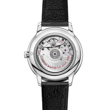 Omega De Ville Prestige Co-Axial Master Chronometer gray rhodium dial leather strap 40 mm