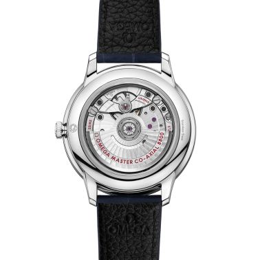Omega De Ville Prestige Co-Axial Master Chronometer blue dial leather strap 40 mm