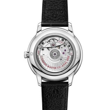 Omega De Ville Prestige Co-Axial Master Chronometer silver dial leather strap 40 mm