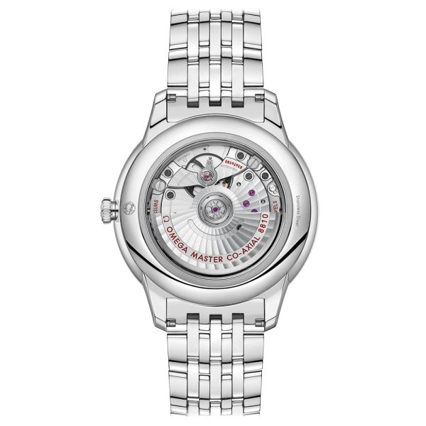 Omega De Ville Prestige Co-Axial Master Chronometer Power reserve blue dial steel bracelet 41 mm
