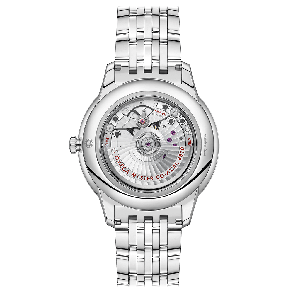 Omega De Ville Prestige Co-Axial Master Chronometer Power reserve blue dial steel bracelet 41 mm