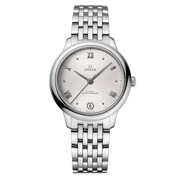 Montre Omega De Ville Prestige Co-Axial Master Chronometer cadran argenté bracelet acier 34 mm