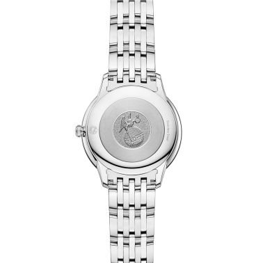 Omega De Ville Prestige Quartz white mother-of-pearl dial steel bracelet 30 mm