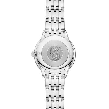 Omega De Ville Prestige Quartz black dial steel bracelet 30 mm