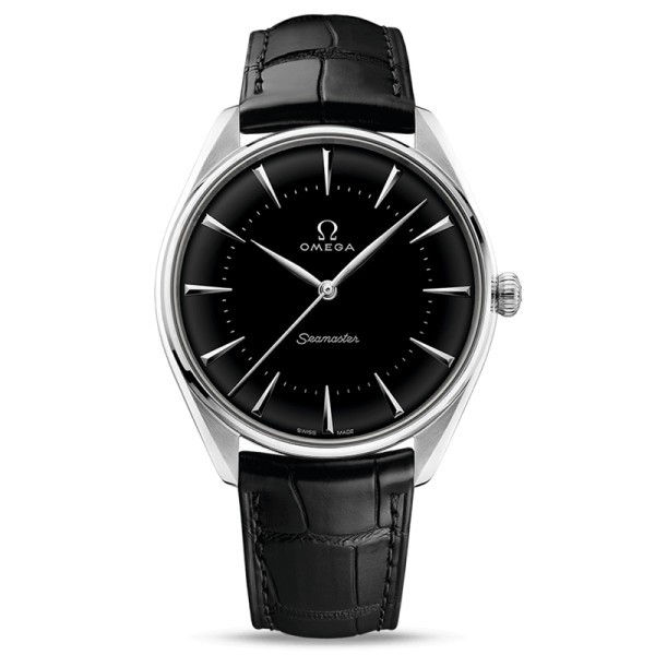 Montre Omega Seamaster Jeux Olympiques platine cadran noir bracelet cuir noir Ed. limitée 100 ex. 39,5 mm - SOLDAT PL