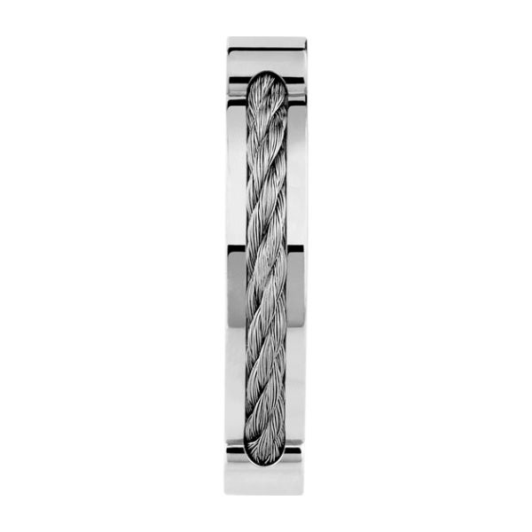 Bague Fred Force 10 Winch petit modèle en or blanc et acier 4B0974