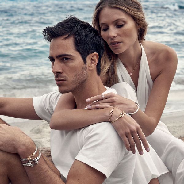 Bague Fred Force 10 moyen modèle en or blanc et diamants 4B0377