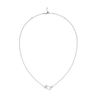 Collier Fred Force 10 moyen modèle en or blanc et diamants 7B0238