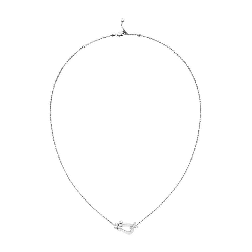 Collier Fred Force 10 moyen modèle en or blanc et diamants 7B0238