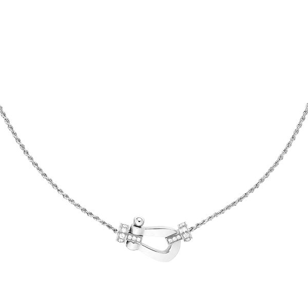 Fred Force 10 medium model necklace in white gold and diamonds