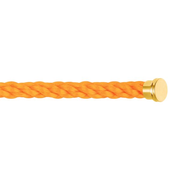 Câble Fred Force 10 Orange Fluo grand modèle en acier plaqué or jaune 6B0170
