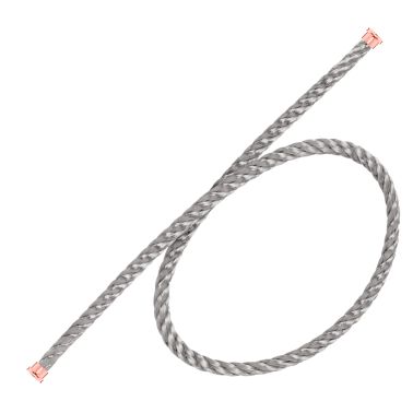 Câble Fred Force 10 double tour grand modèle en acier et plaqué or rose 6B0215
