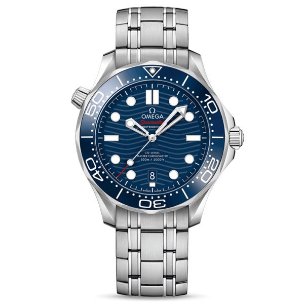 Montre Omega Seamaster Diver 300m Co-Axial Master Chronometer cadran bleu bracelet acier 42 mm