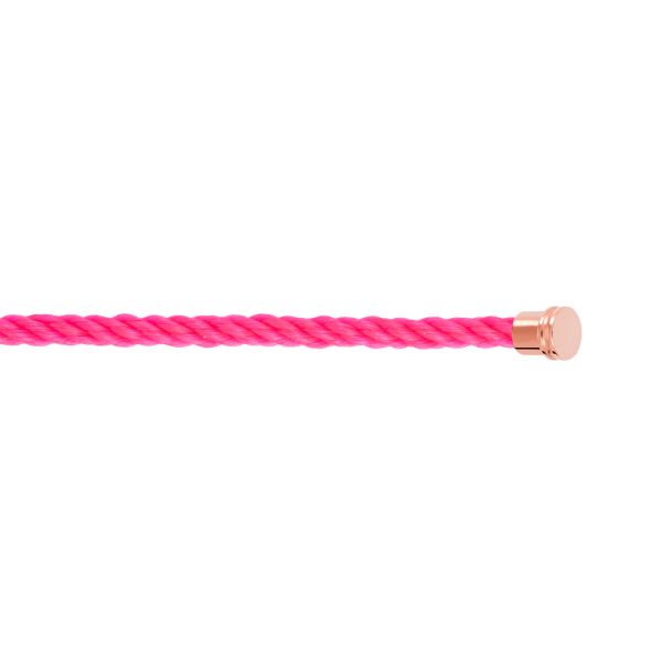 Câble Fred Force 10 Rose Fluo moyen modèle en acier plaqué or rose 6B0343