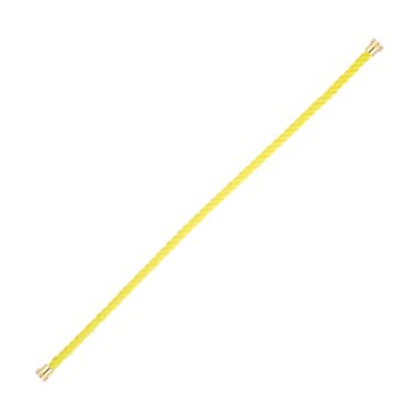 Câble Fred Force 10 Jaune Fluo moyen modèle en acier plaqué or jaune 6B0345