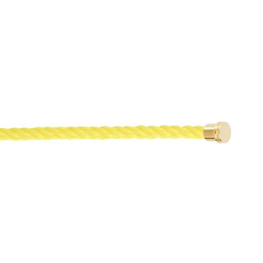 Câble Fred Force 10 Jaune Fluo moyen modèle en acier plaqué or jaune 6B0345