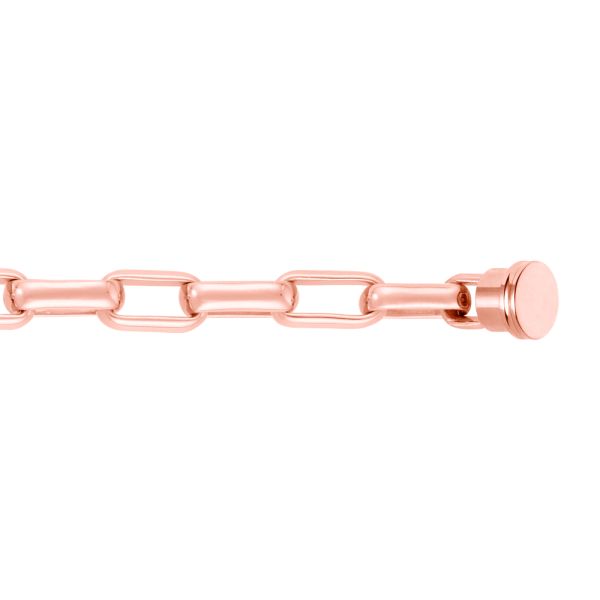 Câble Fred Force 10 Maillons grand modèle en or rose 6B0352