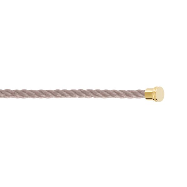 Câble Fred Force 10 Taupe moyen modèle en acier plaqué or jaune 6B0369