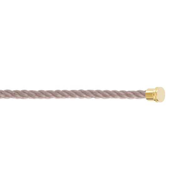 Fred Force 10 Taupe medium model cable in yellow gold plated steel